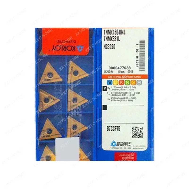 

100% Original TNMX TNMX16 TNMX1604 TNMX160404R TNMX160404L TNMX160408R TNMX160408L Medium Carbide Turning Inserts Tools