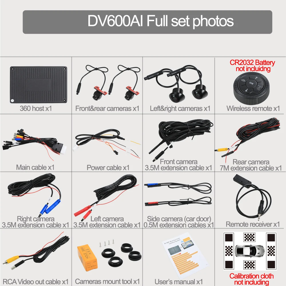 نظام كاميرا عرض حول 1080 بكسل 360 درجة مع وظيفة Ai يدعم اللغة الكورية #6