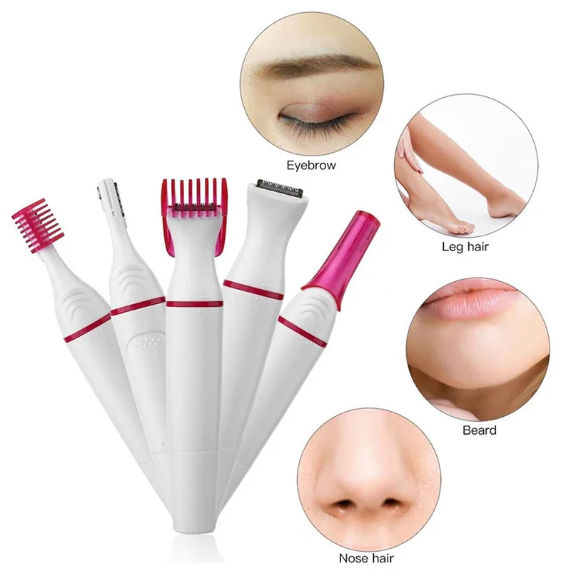 New All-In-One Convenient Razor 5in1 Trimmer Female Wet Dry Shaver Epilator