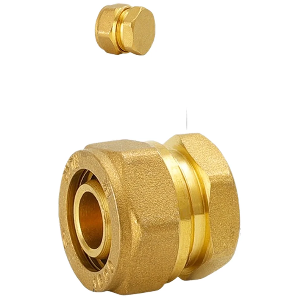 Reinforced Copper Cap for 12mm x 16mm and 16mm x 20mm For pex-Aluminum Plastic Pipes in For solar Heat Transfer Systems