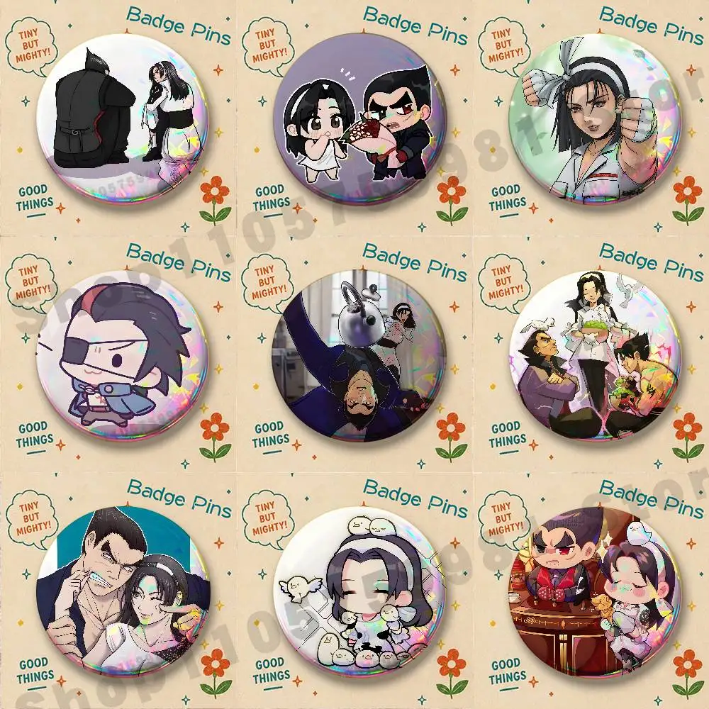 Couple K-Kazuya Jun Badges Cartoon Character Pins Brooch for Bag Shoes Decoration Jewelry Gifts