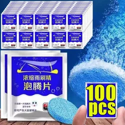 100/10pcs Car Glass water Cleaner Effervescent Tablet Auto Window Solid Cleaning Automobile Car Glass Wiper Washing Tablets