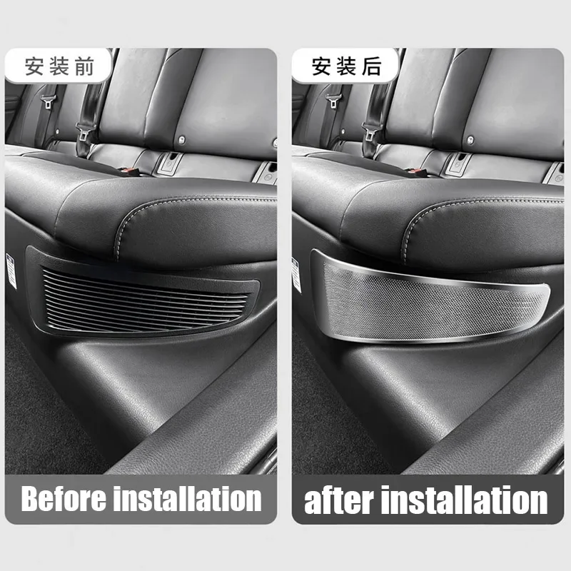 Dust cover for the left air outlet under the second row seat car decoration component For Toyota Camry XV80 2024 2025 2026