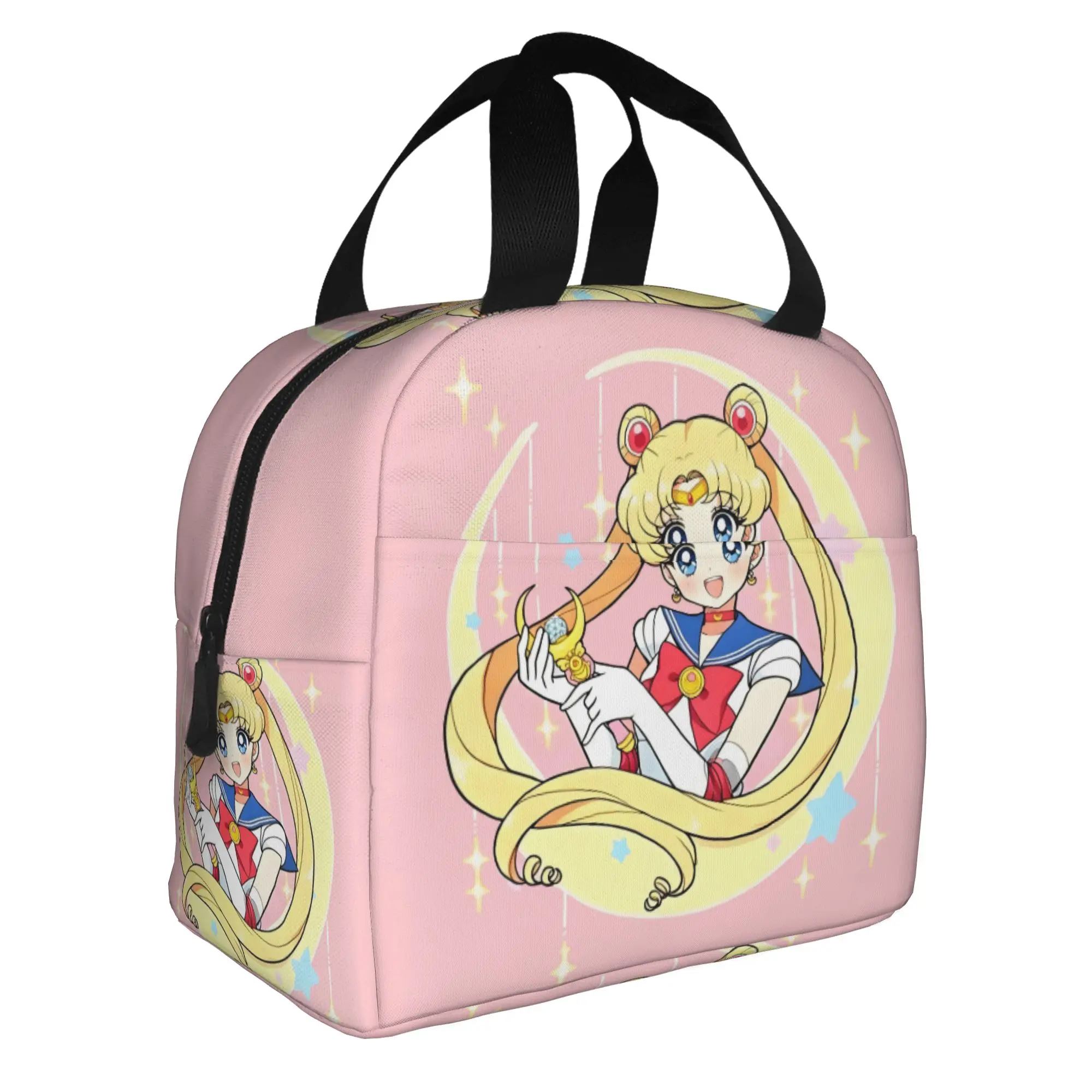 

Custom Usagi Tsukino Thermal Insulated Lunch Bag S-Sailors M-Moons Portable Lunch Container for Outdoor Picnic Storage Food Box