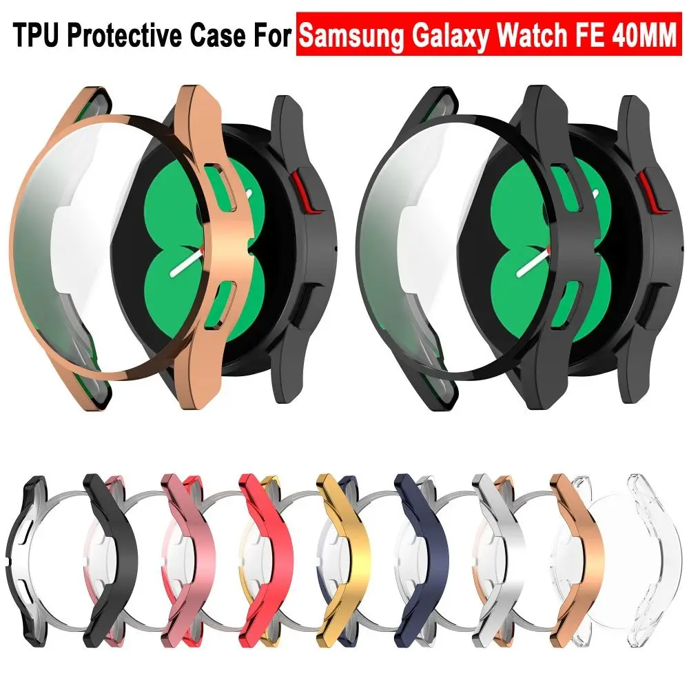 Nowa pełna obudowa TPU odporna na zarysowania osłona ekranu inteligentny zegarek miękka obudowa ochronna do zegarka Samsung Galaxy FE