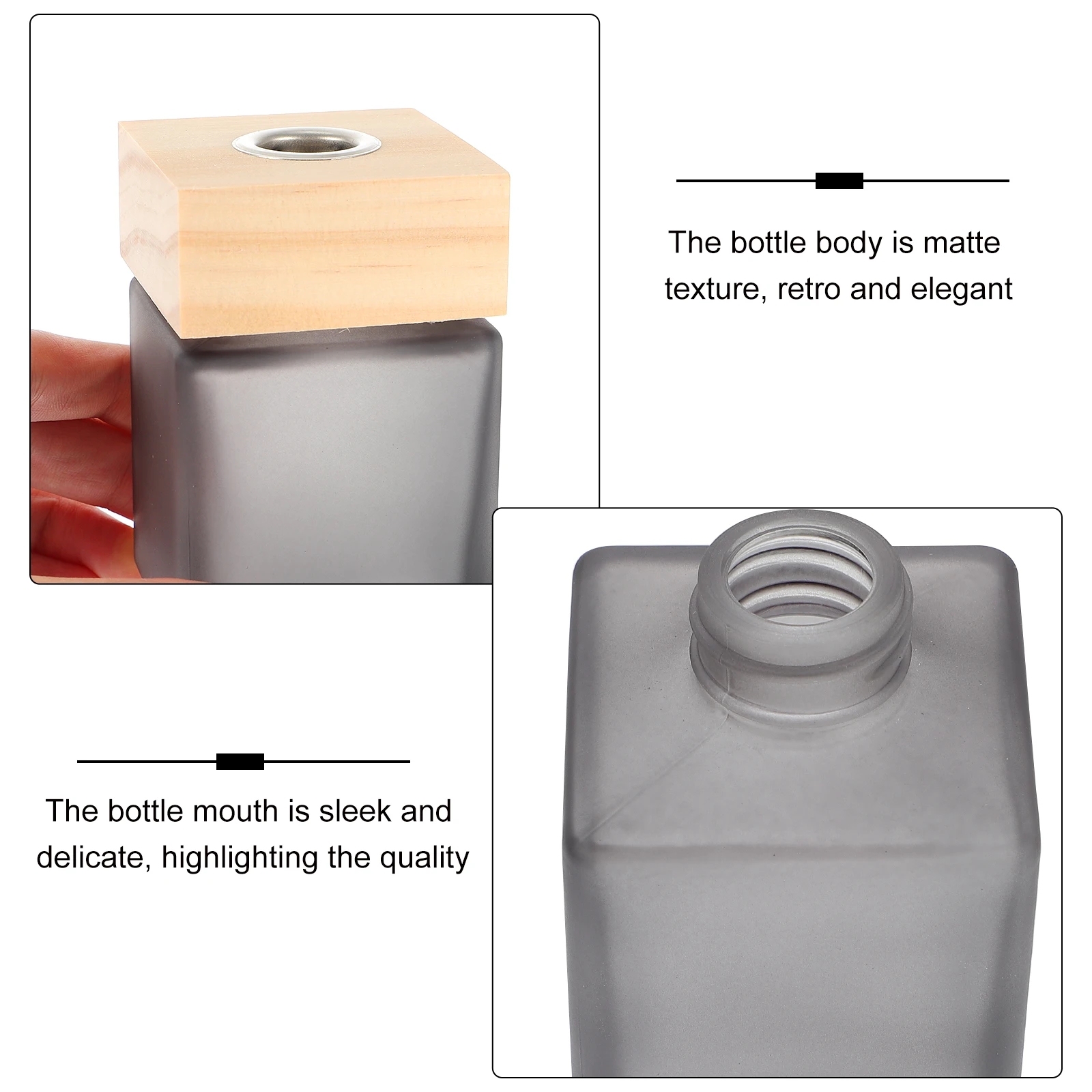 

2Pcs Fragrance Release Bottle Aromatherapy Container Glass Empty Bottle for Perfume Essential Oil Dispensing Refillable Chic