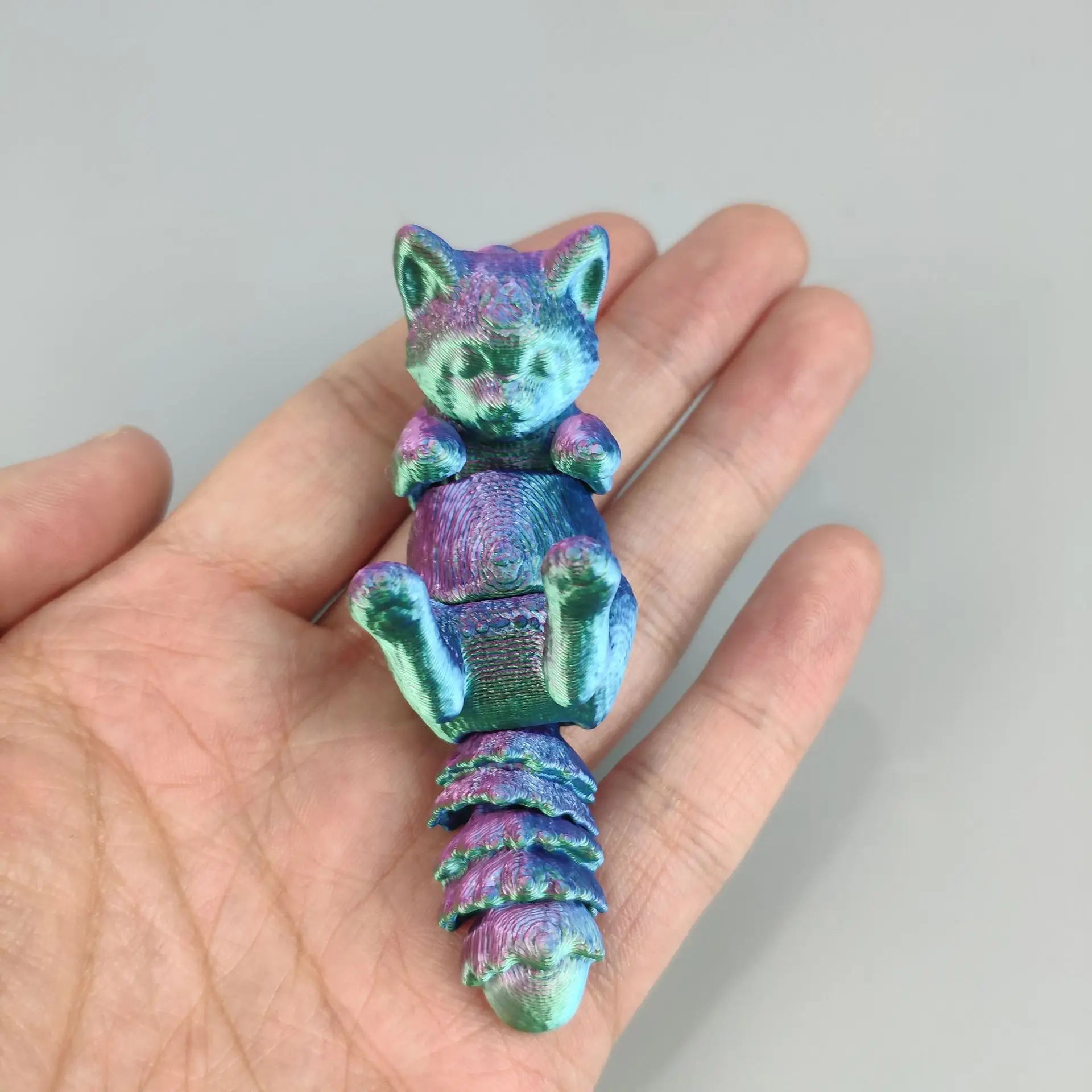 3D Afdrukken Lighouding Leuke Kat Speelgoed Grappige Simulatie Kat Dierlijke Gewrichten Beweegbare Figuur Model Desktop Ornament Kinderen Speelgoed Cadeau