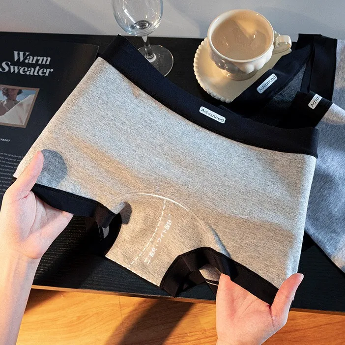 Ay Series Ropa interior de algodón puro 0A de cintura media para mujer, pantalones de ángulo plano con entrepierna extendida de algodón completo, algodón para bebé de clase