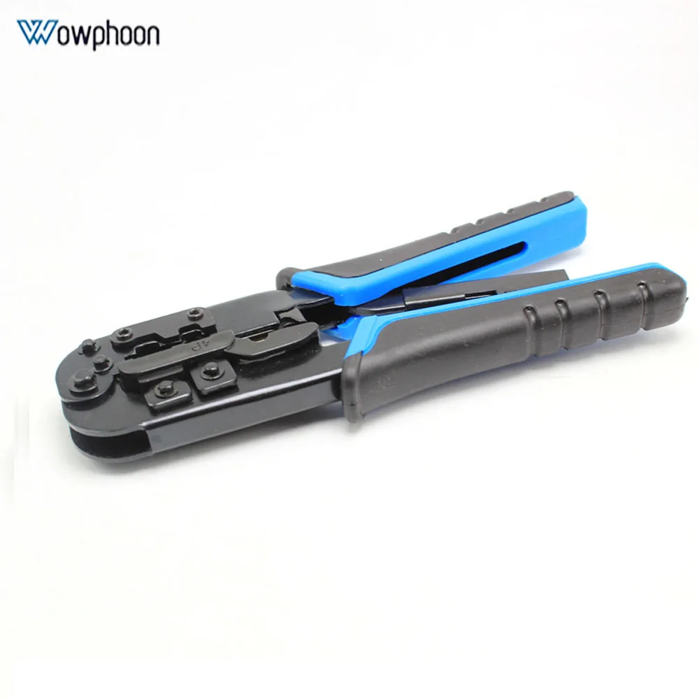 Modular Telecom Crimping Pliers Tool, Network Cable Ratchet Crimping Pliers, 4P, 6P, 8P, RJ-11, RJ-12, RJ-45 Customized