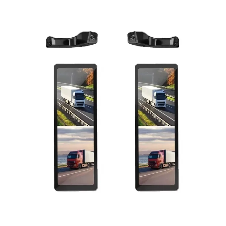 18.88-inch 2.5D Touch HD Electronic Truck Mirror 1080p Rearview Mirror Display mo With Dual-lens cam for Bus