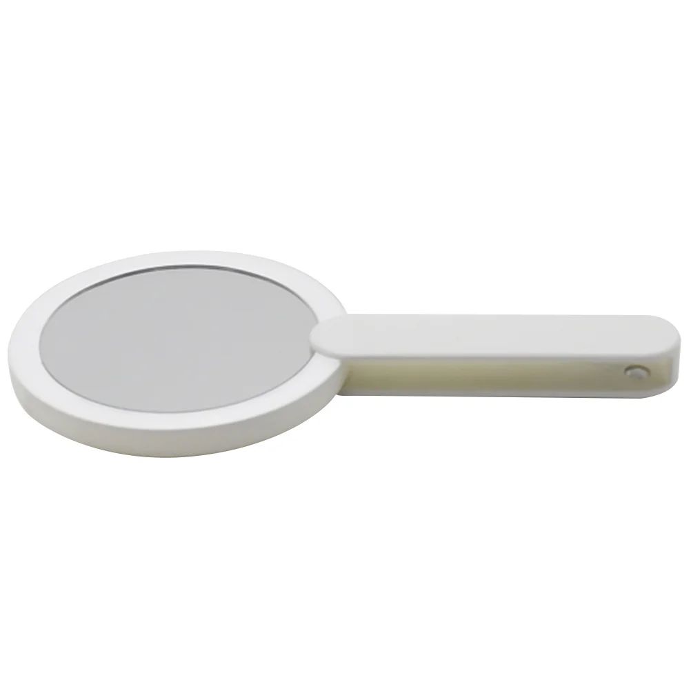 1 pçs mini espelho de maquiagem led portátil espelho redondo branco claro acessório de maquiagem de alta definição