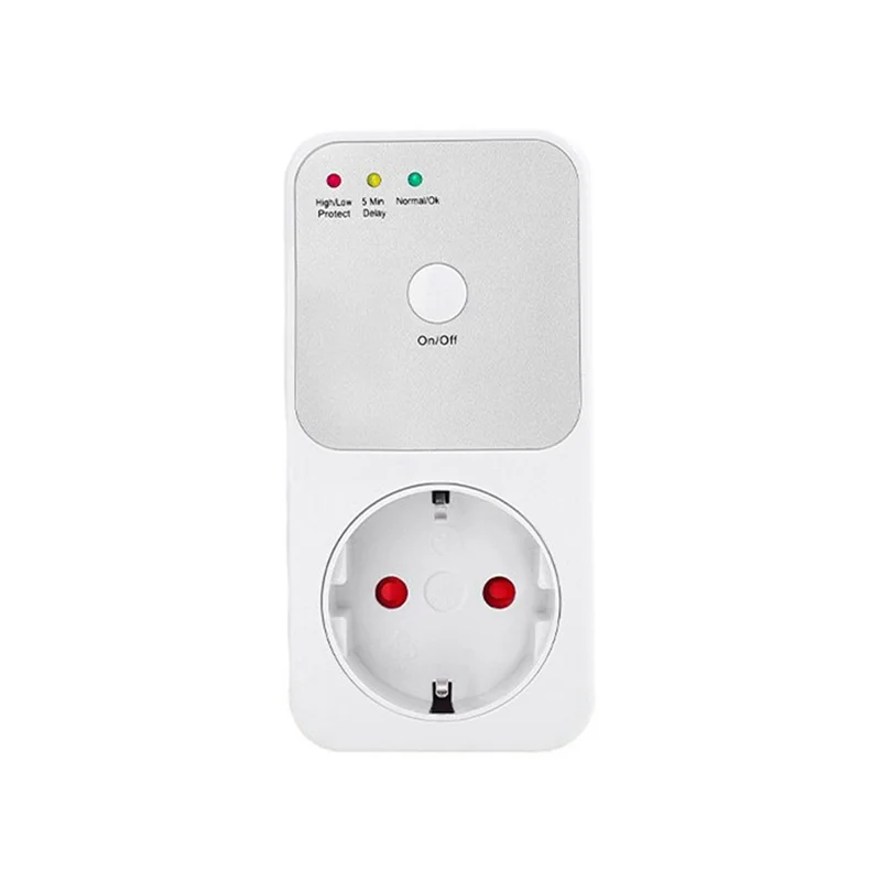 【Must-Haves】Protector Voltage Relay Electrical Socket, Refrigerator Voltage Protector Multifunctional For Home Appliance EU Plug