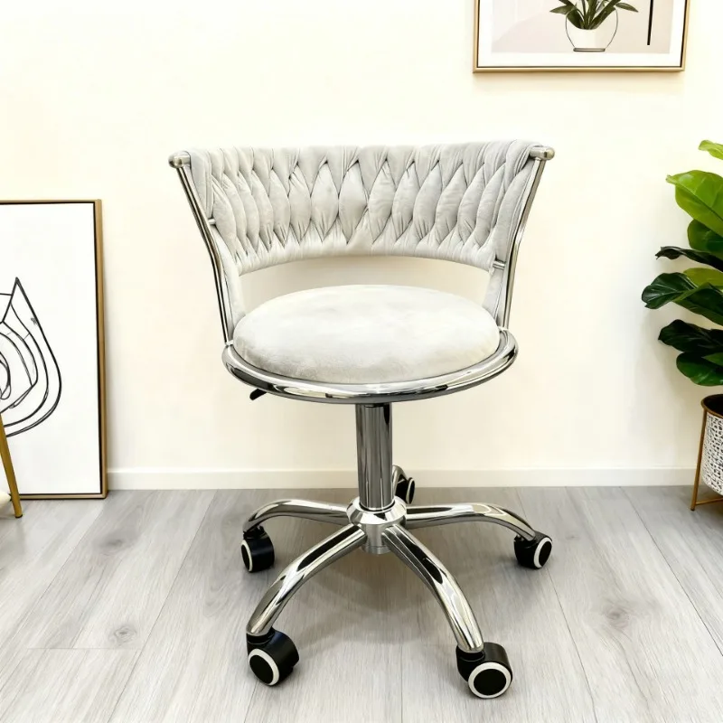 Makeup chair Home bedroom Book table chair Computer chair Backrest Simple desk stool