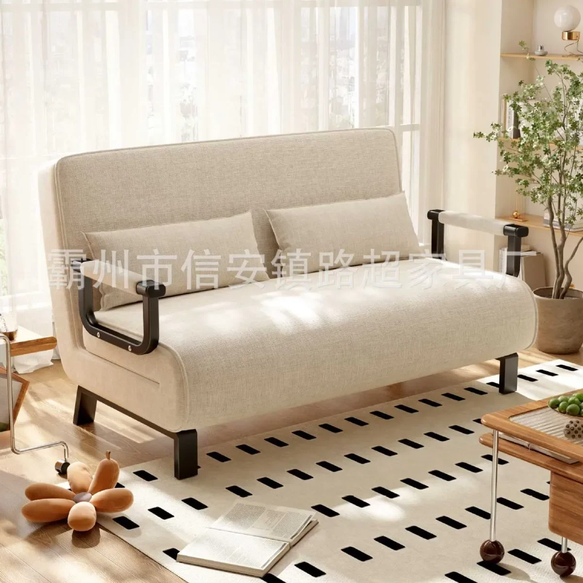 Folding sofa single double sofa bed office lunch break afternoon nap folding bed can lie down folding sofa bed