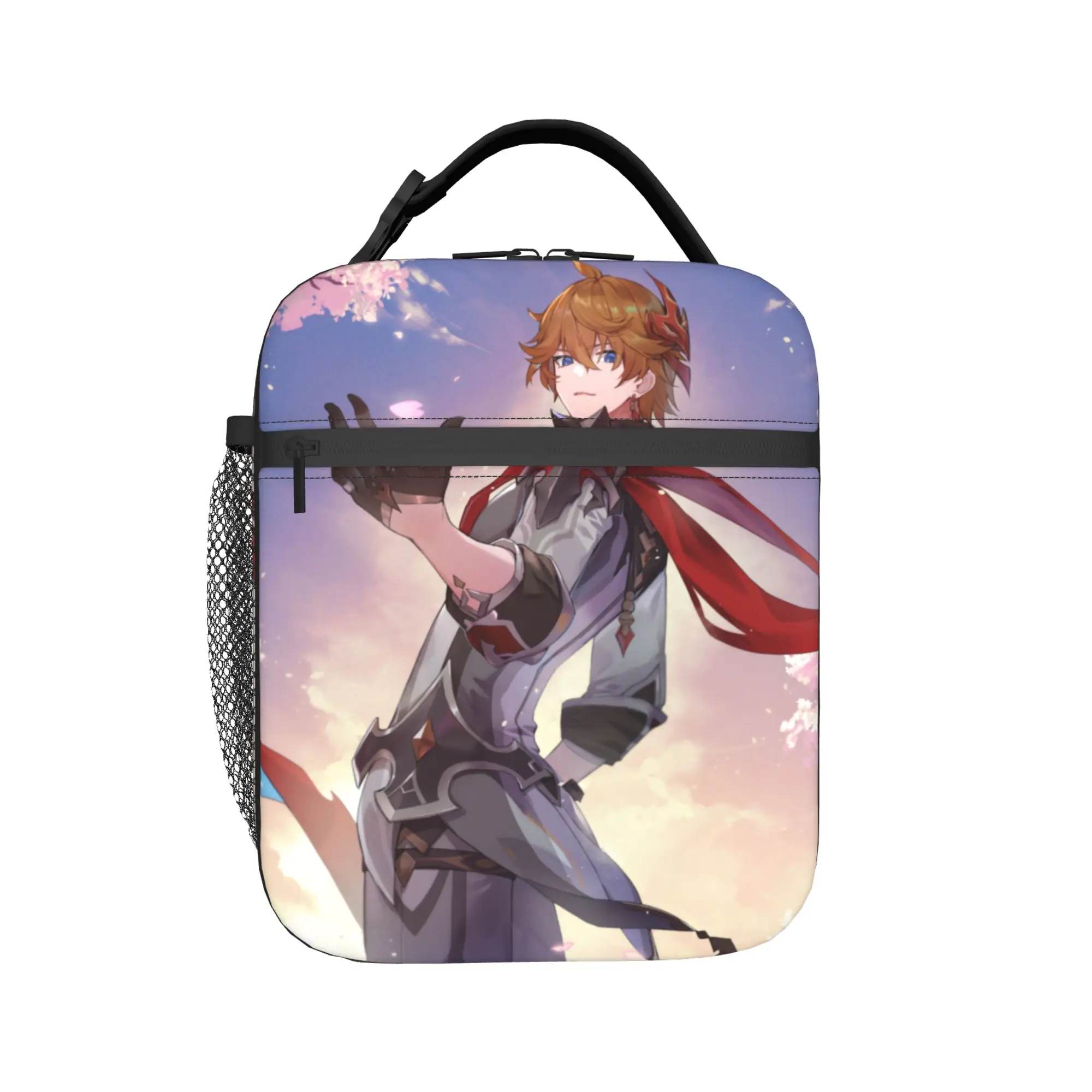Childe Genshin Impact Tartaglia Thermal Insulated Lunch Bag for Picnic  Portable Food Bag Men Women Thermal Cooler Lunch Boxes
