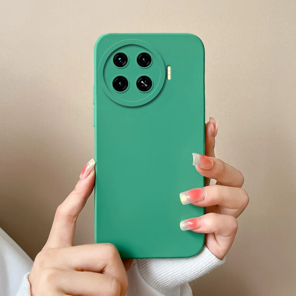 Case Cover For Tecno Spark 20 Pro Plus 20C Phone Bags Fashion Solid Color Shockproof Matte Liquid Soft Silicone Capa Funda Shell
