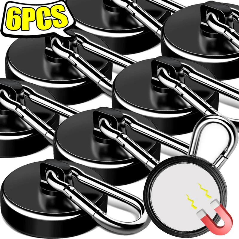 1-6Pcs Magnetic Hoo…