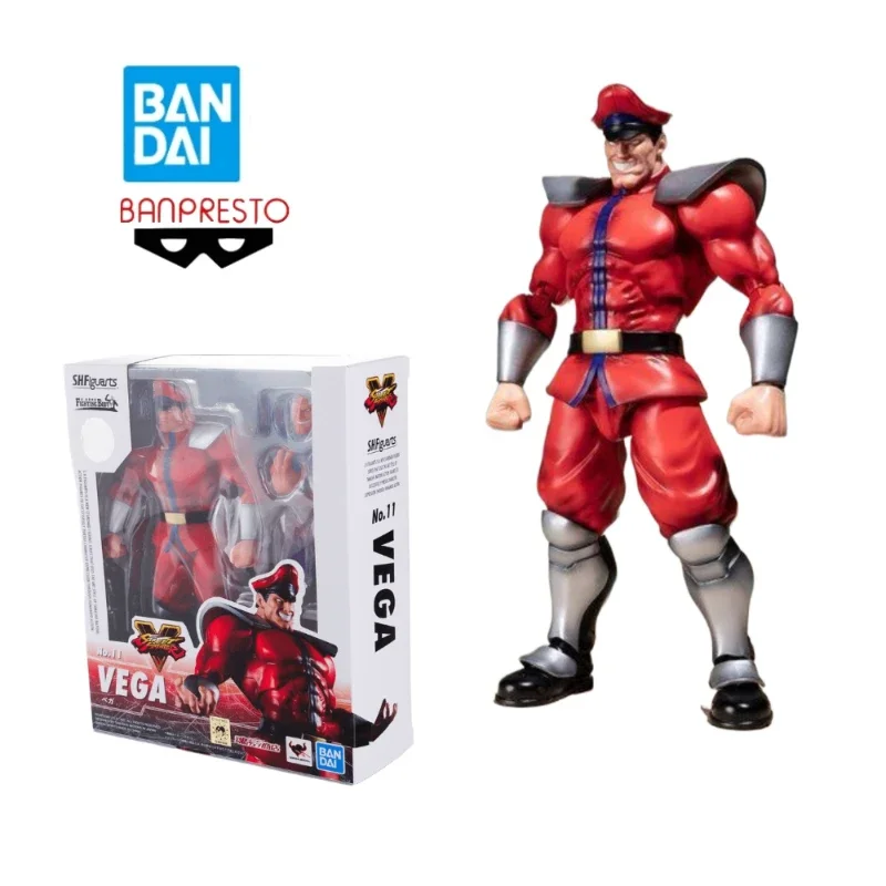 В наличии боевая игра BANDAI SHF S.H.Figuarts Street Fighter 5, подвижная модель VEGA M.Bison, игрушки, фигурки, подарочная коллекция