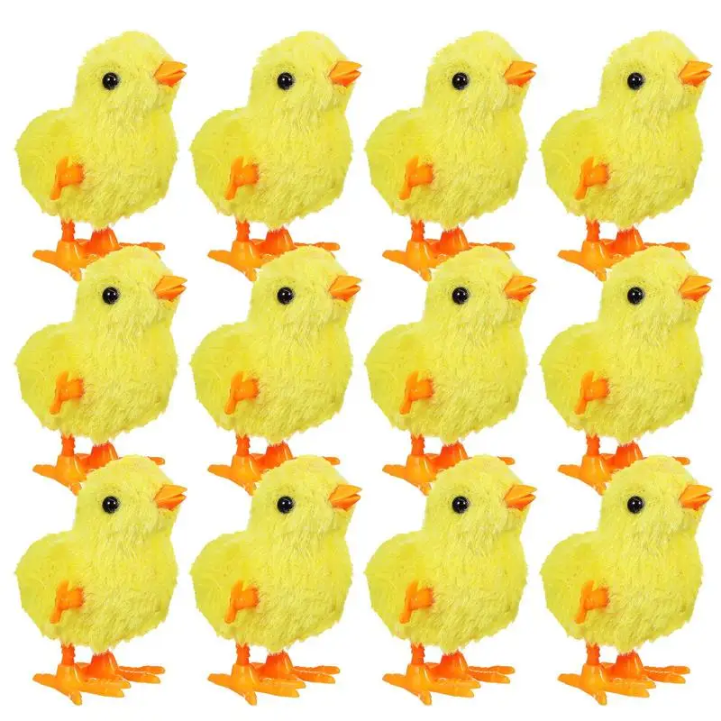 12 Pcs Cute Small Chicks Plush Chicken Walking Plush Chicks For Kids Goodie Bags Party Favors Easter Festival Decoration - Image 3