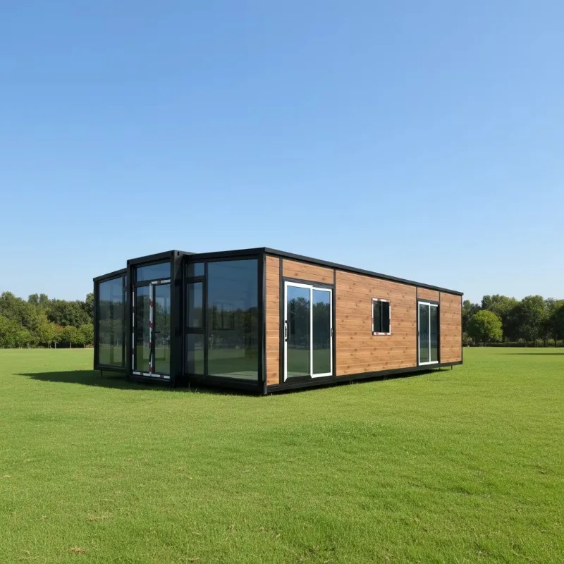 Ready Made Luxury Expandable Container House 3 Bedrooms Modular Home Asian Design Supermarket