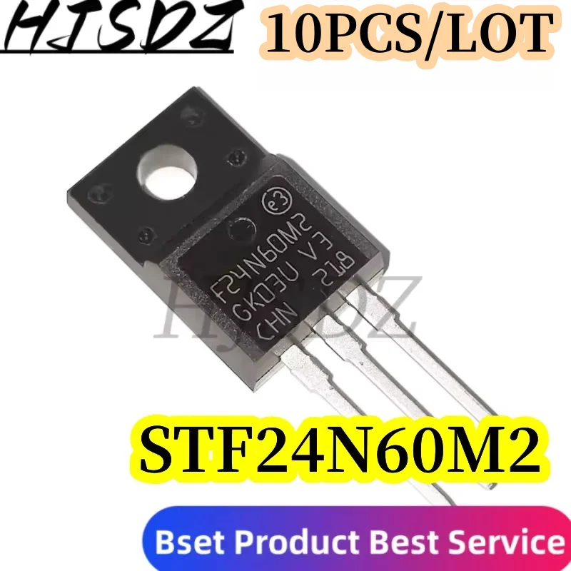 100% Quality STF24N60M2 【10PCS/LOT】TO-220 F24N60M2 STF5N52U F5N52U STF3N62K33 STF3NK80Z F3NK80Z STF13NK50Z F13NK50Z Power MOSF