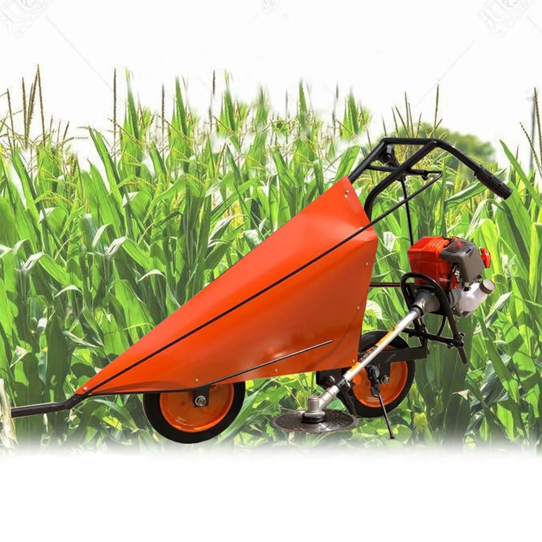 

Small Corn Pepper Harvester Brand New Soybean Straw Multifunctional Hand Push Gasoline Household Windrower