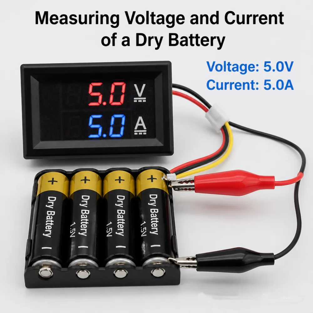 

DC 0-100V 10A High precision Digital Voltmeter Ammeter Dual Display Voltage Detector Current Meter Panel Amp Volt Gauge