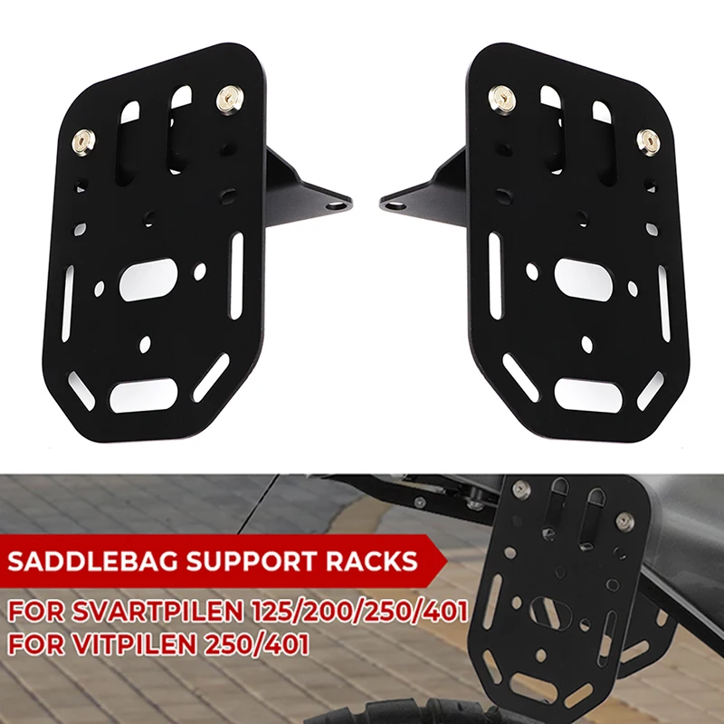 

Motorcycle Saddlebag Support Bar Mount Bracket For Husqvarna Svartpilen 250 401 Vitpilen 250 401 Side Luggage Rack Panniers Rack