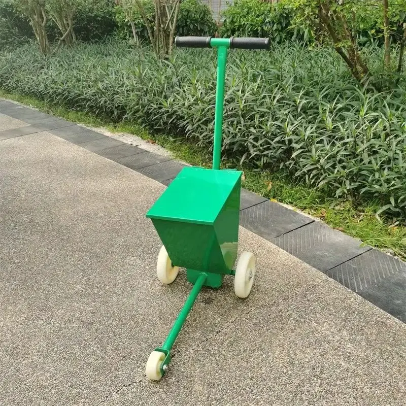 Sports Courts Marking Machine - Playground Parking Lot Line Drawer for Football Basketball Court Lime Powder Sprinkler Device