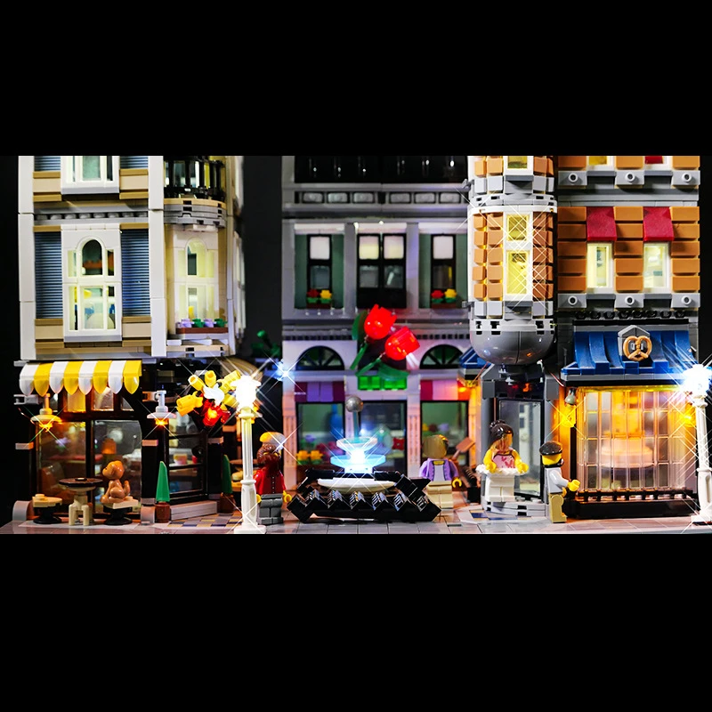 Not Included Building Blocks LED Light Kit For Assembly Square 10255 DIY Toys Gift Only Lighting Set