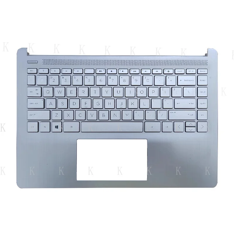 for HP 14S-CR 14-CF-DF-DK TPN-I130 I135 Palmrest US Silver with Keyboard