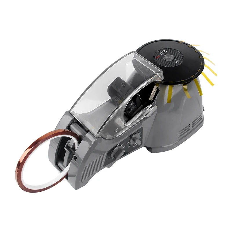 ZCUT-870 220 فولت آلة التعبئة والتغليف العملي 3 - 25 ملم عرض آلة قطع الشريط سطح المكتب موزع الشريط الدائري