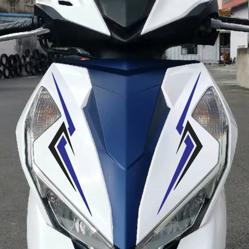 

Наклейки на мотоцикл, полосатый передний обтекатель мотоцикла, спортивный стиль, водонепроницаемые виниловые наклейки, украшение для скутера «сделай сам» для Honda NX125