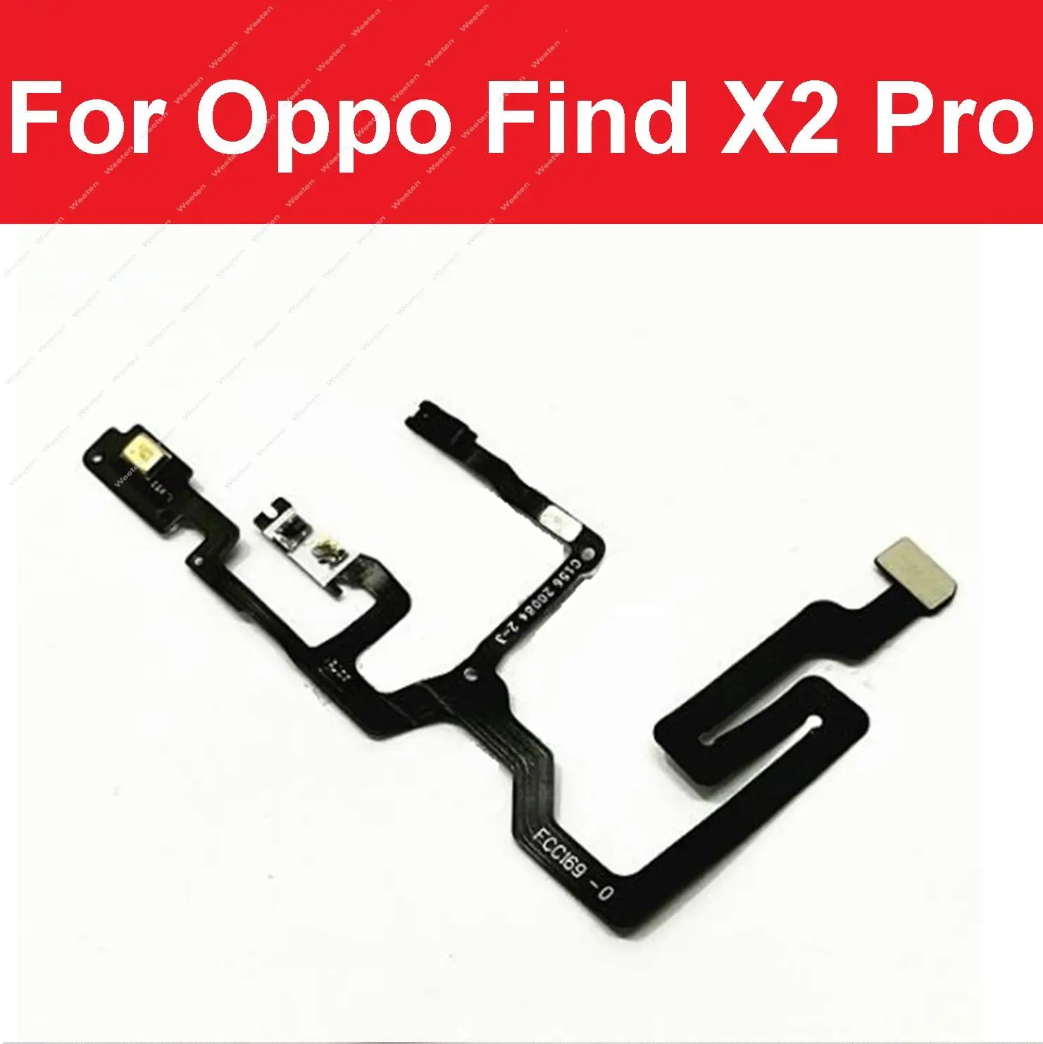 FlashLight Sensor Flex For OPPO Find X X2 X3 X5 X6 Pro Ambient Proximity Flashlight Microphone Flex Cable Parts