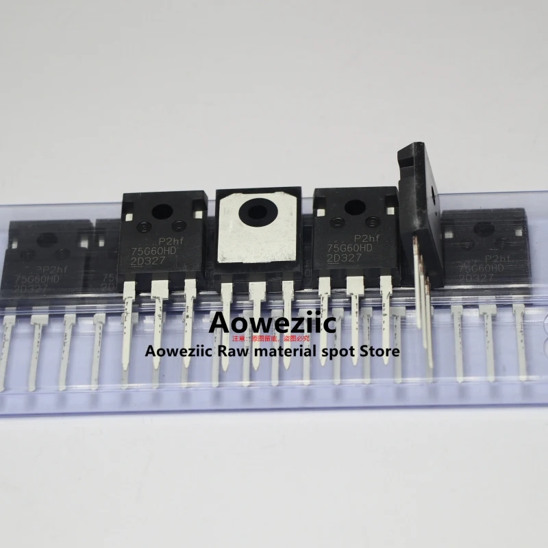 Aoweziic  2021+  100% New Imported Original FGW75N60WQ  75G60WQ FGW75N60HD 75G60HD  TO-247 IGBT Single Tube 75A 600V