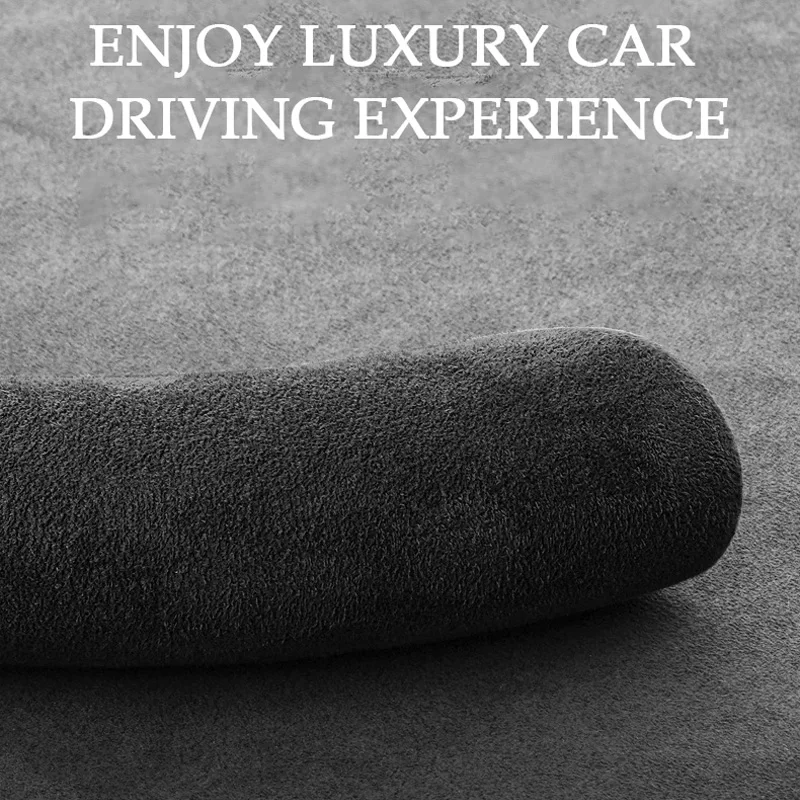 Universal Steering Wheel Cover 38cm 15inch Suede Steer Wheel Booster Cover For Car Anti-skid Protector Accessories