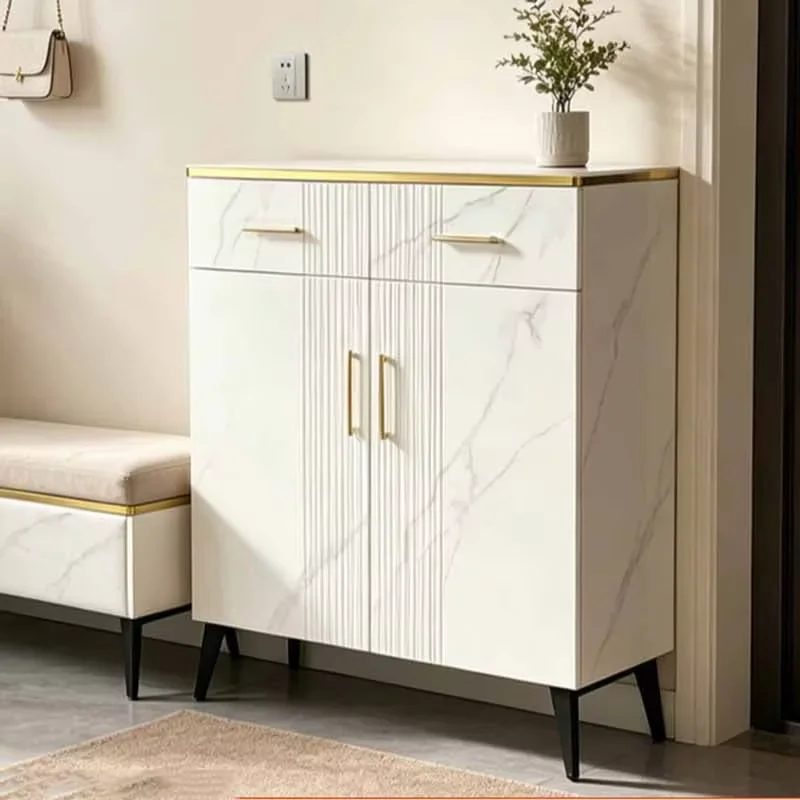 Vintage Ventilation Shoe Cabinet Luxury Designer Space Saving Shoe Storage Organizer Drawers Slim Schuhschrank Furniture Home