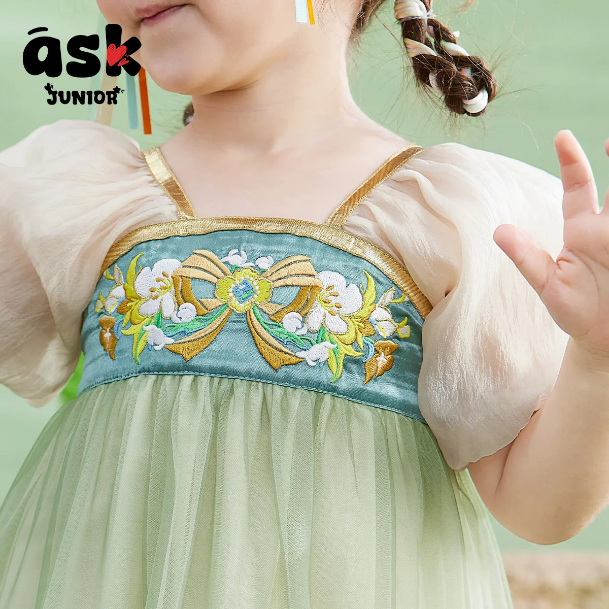 اسأل فتاة صغار تغيير تدريجي فستان الأميرة الصيني الجديد المطرز للأطفال hanfu #5