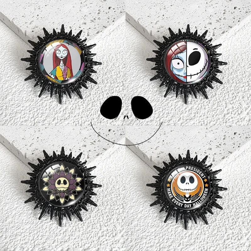 The Nightmare Before Christmas Enamel Pins Jack Skellington Oogie Boogies Lapel Pin Brooch for Backpack Jewelry Accessories