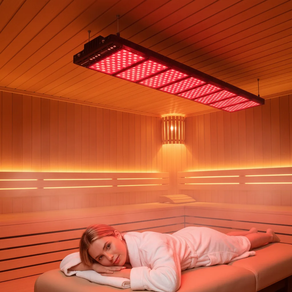 8Wavelengths Sauna Aluminum Resistant to High Temperature Infrared Led Red Light Device Therapy Lamp Panel for Sauna Room