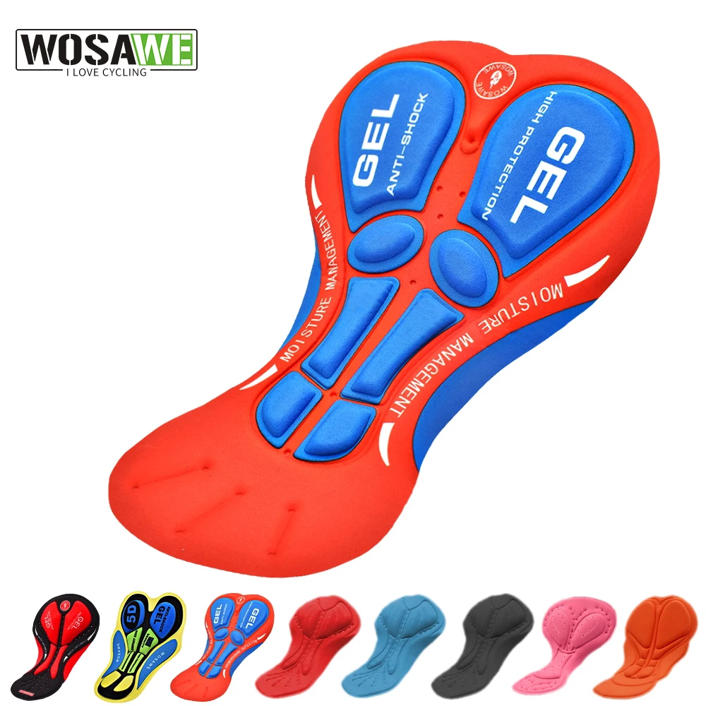 

Велосипедные гелевые прокладки WOSAWE, для мужчин и женщин, велосипедное нижнее белье, подушка для езды на велосипеде, нижнее белье «сделай сам...