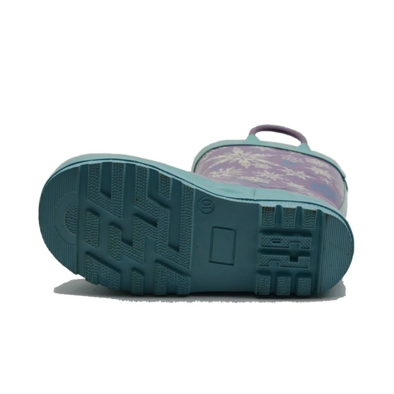Frozen Cartoon Regenstiefel, wasserdichte rutschfeste Schuhe für Mädchen, Kindermuster-Design, Outdoor-Bekleidung