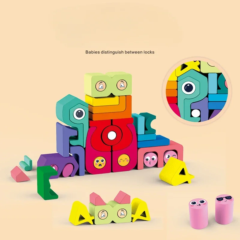 Brinquedos infantis diy tridimensional digital quebra-cabeça blocos de construção acessórios para casa de bonecas educação montessori jogos de tabuleiro ocupados