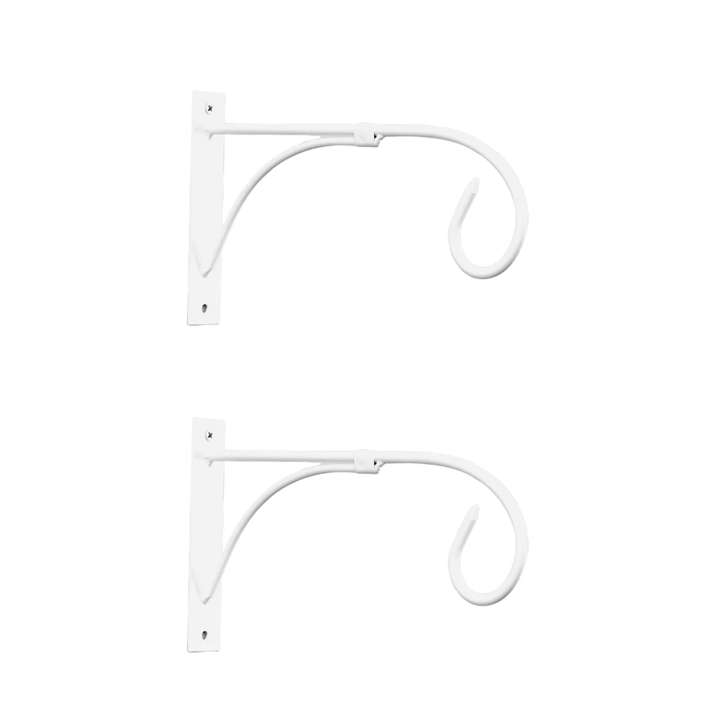 

2pcs Wall Plant Hangers Durable Flowerpot Hooks Home Office Hanging Baskets Balcony Use Save Space Easy Install