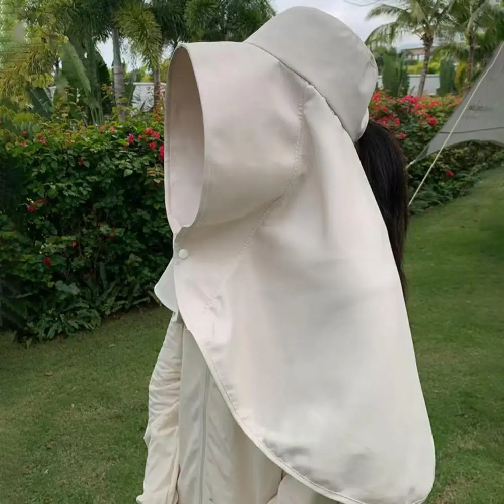 

Уличная шляпа от солнца Стильная женская солнцезащитная шляпа с широкими полями на шее для активного отдыха Пляжная шляпа с козырьком для пеших прогулок