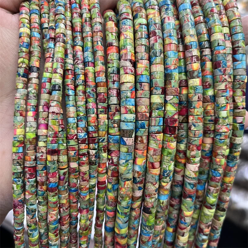 2*4 مللي متر 3*6 مللي متر هيشي الإمبراطوري الأفعى الفيروز جاسبر جوهرة حجر الخرز فاصل فضفاض القرط قلادة مجوهرات سوار DIY الأحجار الكريمة #2