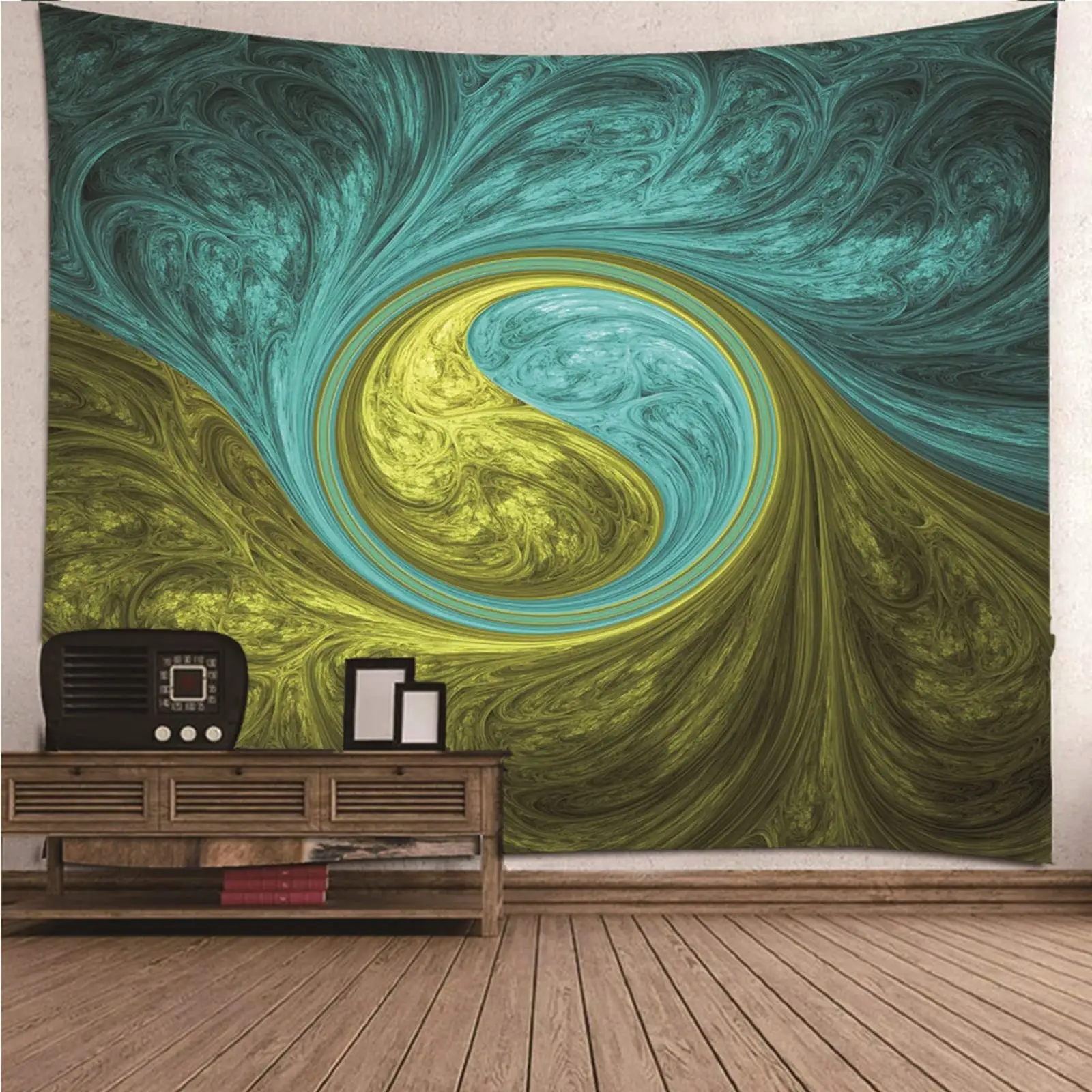 Decor Tapestry Gold Constellations Zodiac Style Symbols Wall Hanging Tapestry Aesthetic Backdrop Taurus Abstract Trippy Universe