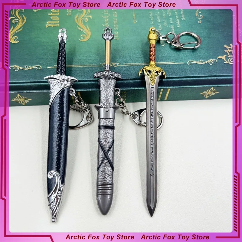 Nieuwe 12 cm Conan Exiles De Koning Zwaard Melee Wapens Legering Model Desktop Decoratie Ornamenten Collectie Ambachten Geschenken Speelgoed kinderen