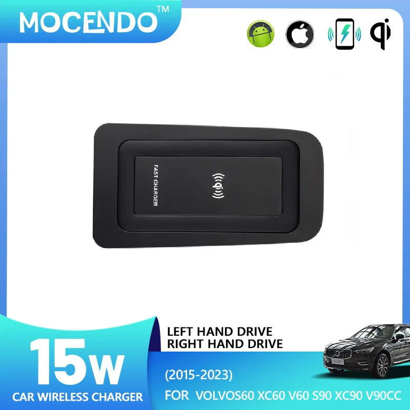 

For Volvo XC90 S90 V90 XC60 S60 V60 Car Charger Wireless Accessories Auto Wireless Charging Pad for Volvo Vehicles