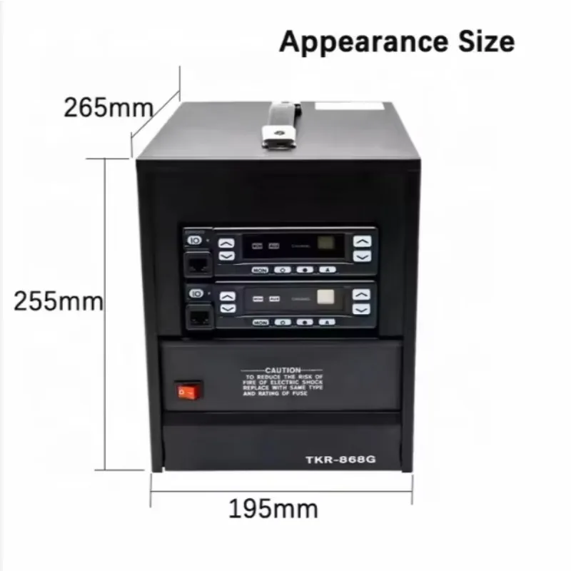 For Kenwood TKR-868G Two-Way Radio Repeater Portable Mobile VHF UHF Analog Repeater Walkie Talkie Intercom Function 50km Ran